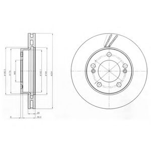 Тормозной диск DELPHI BG4206