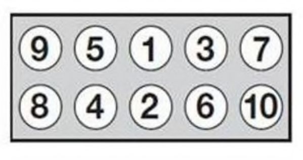 Комплект болтов головки блока цилиндров (ГБЦ) PAYEN HBS545 - Фото 1