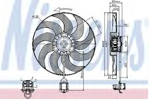 Вентилятор охлаждения NISSENS 85748