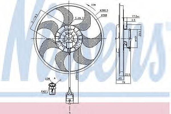 Вентилятор охлаждения NISSENS 85777