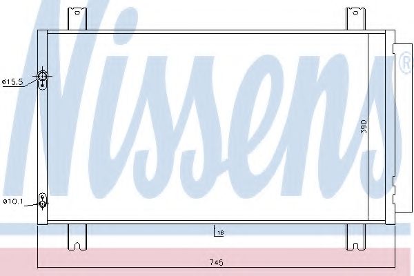 Радиатор кондиционера NISSENS 940401