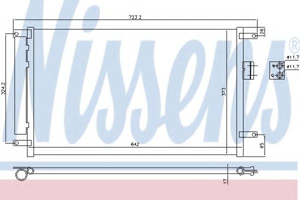 Радиатор кондиционера NISSENS 940424