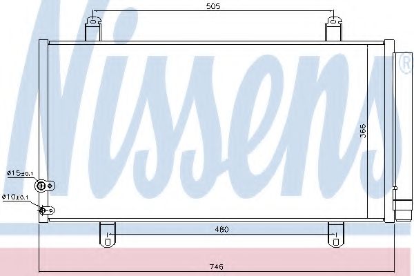 Радиатор кондиционера NISSENS 940443