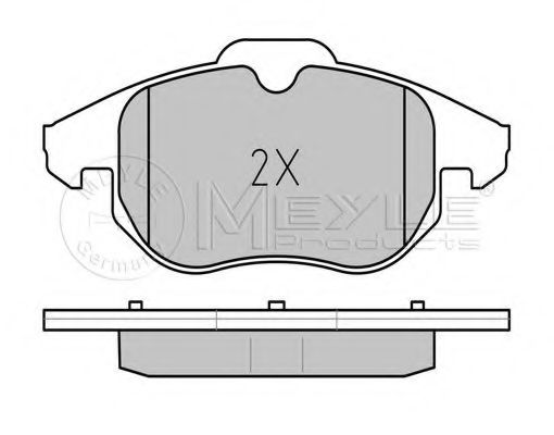 Тормозные колодки MEYLE 025 234 0220/PD PLATINUM PAD - Фото 1