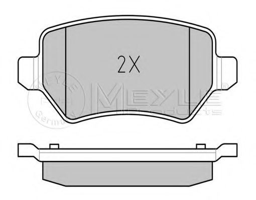 Тормозные колодки MEYLE 025 234 1715/PD PLATINUM PAD - Фото 1
