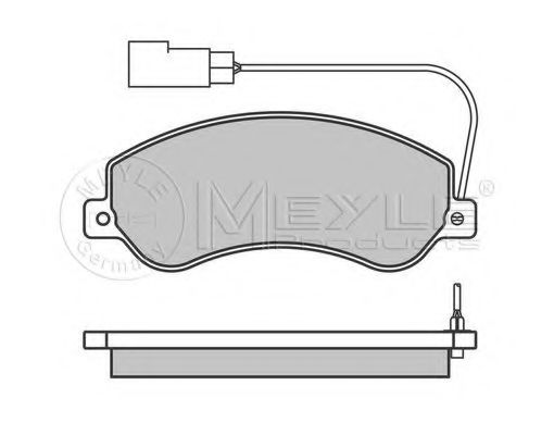 Тормозные колодки MEYLE 025 244 8419/PD PLATINUM PAD - Фото 1