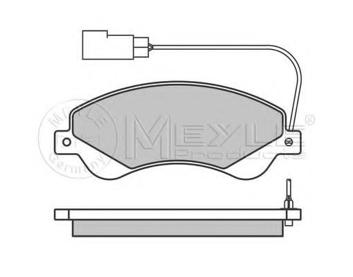 Тормозные колодки MEYLE 025 244 8518/PD PLATINUM PAD - Фото 1