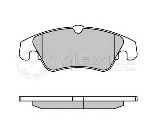 Тормозные колодки MEYLE 025 247 4319/PD PLATINUM PAD - Фото 1