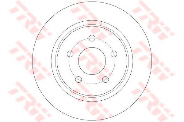Тормозной диск TRW DF6150 - Фото 1
