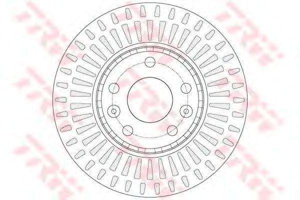 Тормозной диск TRW DF6184 - Фото 1