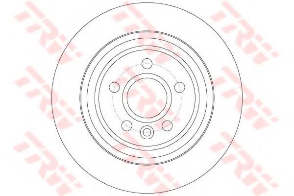 Гальмівний диск TRW DF6187 - Фото 1