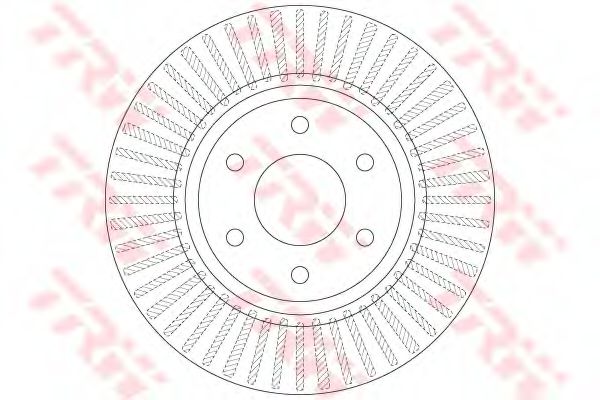 Гальмівний диск TRW DF6416 - Фото 1