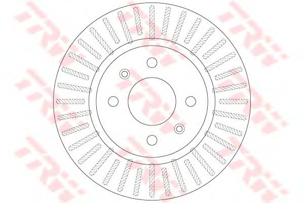Тормозной диск TRW DF6431 - Фото 1