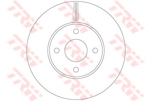 Гальмівний диск TRW DF6520 - Фото 1