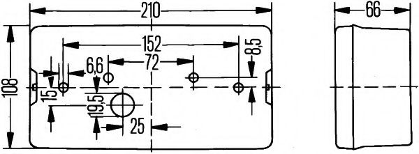 Задний фонарь HELLA 2VB 006 040-051 - Фото 1