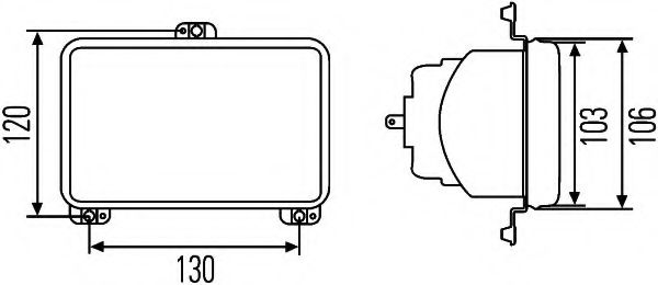 Основна фара HELLA 1AB 008 888-051 - Фото 1
