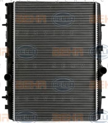 Радиатор, охлаждение двигателя HELLA 8MK 376 700-234 BEHR HELLA SERVICE Version ALTERNATIVE - Фото 1