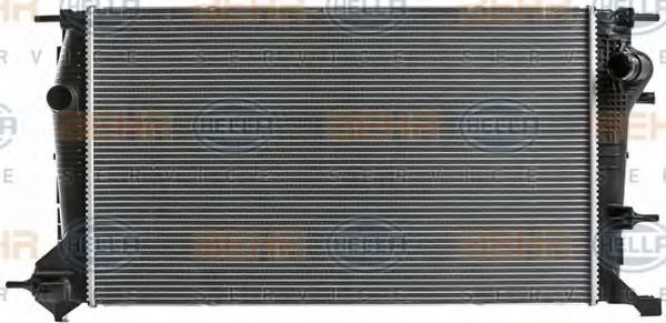 Радиатор, охлаждение двигателя HELLA 8MK 376 700-424 BEHR HELLA SERVICE Version ALTERNATIVE - Фото 1