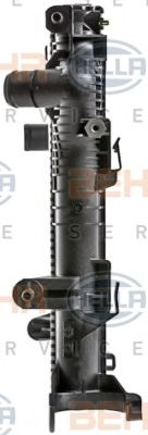 Радиатор, охлаждение двигателя HELLA 8MK 376 700-424 BEHR HELLA SERVICE Version ALTERNATIVE - Фото 2