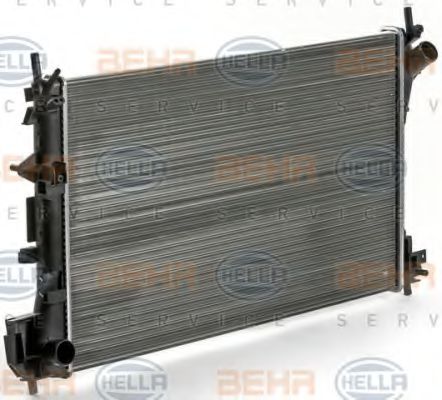Радіатор, охолодження двигуна HELLA 8MK 376 700-664 - Фото 5
