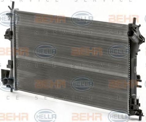 Радіатор, охолодження двигуна HELLA 8MK 376 700-664 - Фото 6