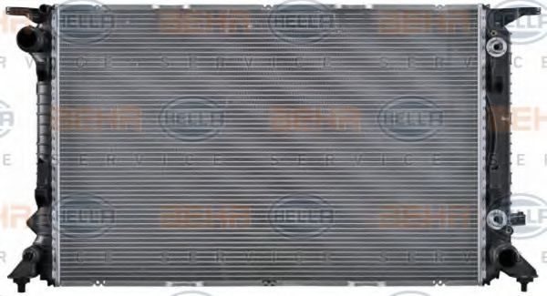 Радіатор, охолодження двигуна HELLA 8MK 376 745-654 - Фото 1