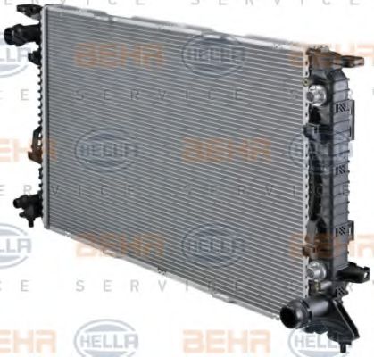 Радіатор, охолодження двигуна HELLA 8MK 376 745-654 - Фото 6