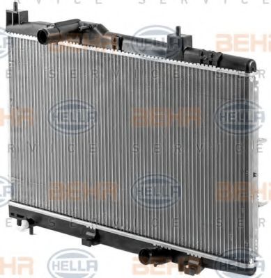 Радиатор, охлаждение двигателя HELLA 8MK 376 900-344 BEHR HELLA SERVICE Version ALTERNATIVE - Фото 6