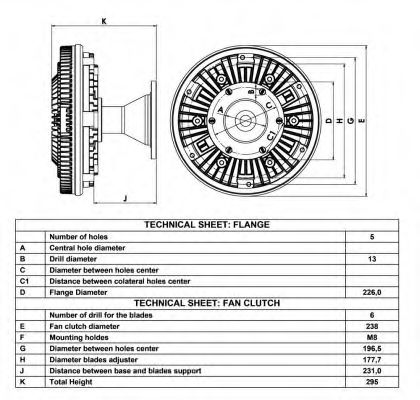 Вязкостная муфта вентилятора охолодження NRF 49022 - Фото 2