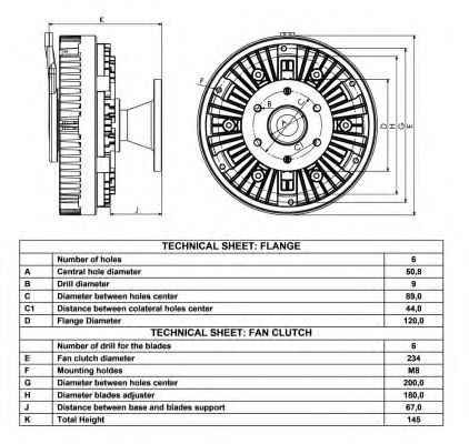 Вязкостная муфта вентилятора охолодження NRF 49048 - Фото 3