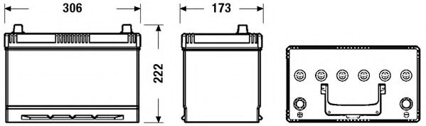 Стартерная аккумуляторная батарея EXIDE EC905 CLASSIC * - Фото 1