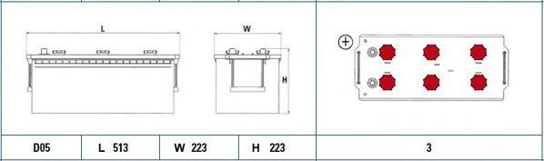 Стартерная аккумуляторная батарея EXIDE EX1803 - Фото 1