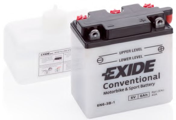 Стартерная акумуляторна батарея EXIDE 6N6-3B-1 - Фото 1