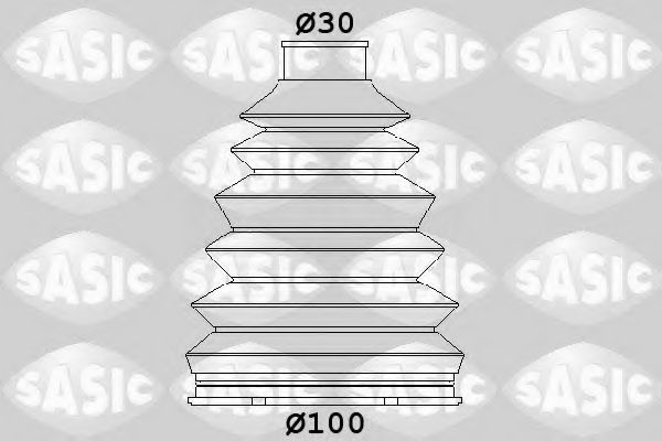 Комплект пыльника ШРУСа SASIC 1904046