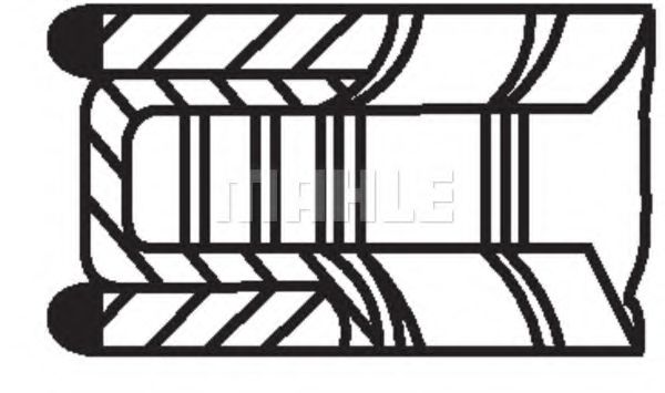 Поршневые кольца MAHLE ORIGINAL 028 22 N0 - Фото 1
