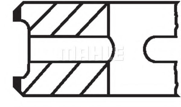 Поршневые кольца MAHLE ORIGINAL 145 72 N0 - Фото 1