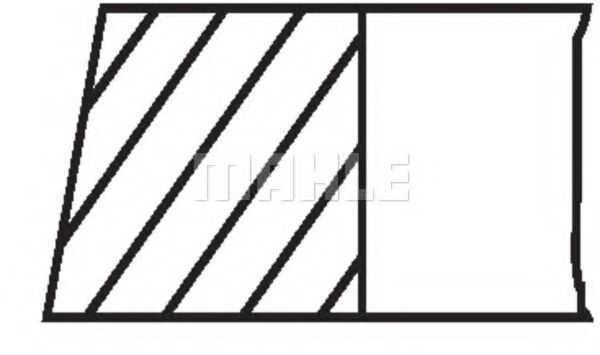 Поршневые кольца MAHLE ORIGINAL 007 RS 00106 0N0 - Фото 2