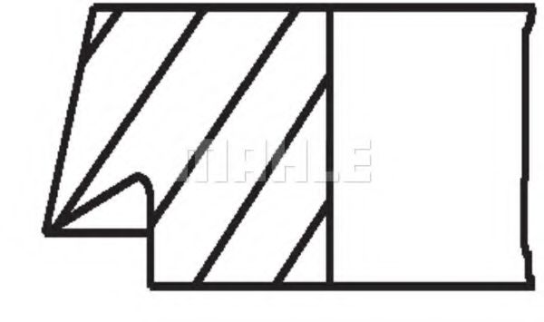 Поршневые кольца MAHLE ORIGINAL 028 14 N1 - Фото 2