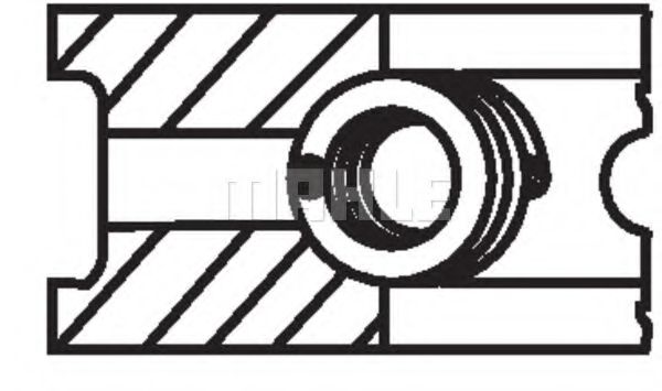 Поршневые кольца MAHLE ORIGINAL 037 02 N0 - Фото 2