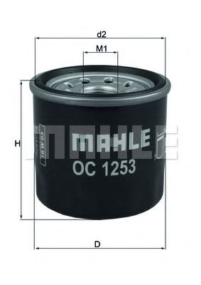 Масляний фільтр MAHLE ORIGINAL OC 1253
