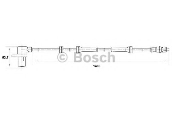 Датчик вращения колеса BOSCH 0 265 006 673 - Фото 1