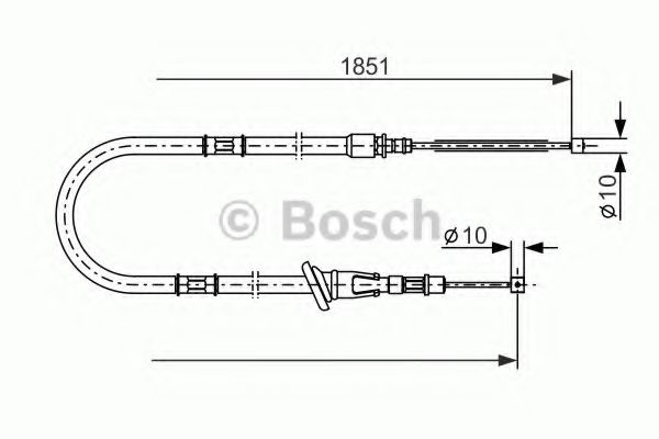 Трос ручника BOSCH 1 987 477 864
