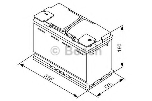 Стартерная акумуляторна батарея BOSCH 0 092 S5A 110 - Фото 2