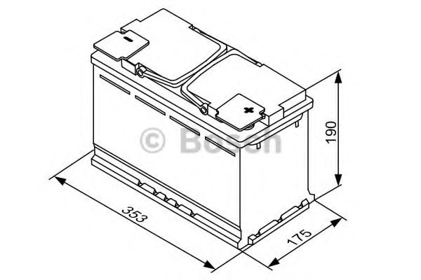 Стартерная акумуляторна батарея BOSCH 0 092 S5A 130 - Фото 2