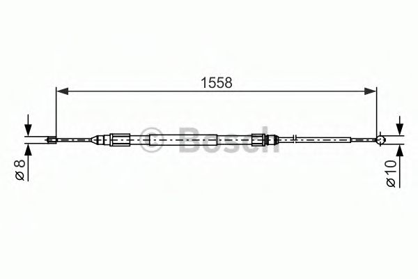 Трос ручника BOSCH 1 987 482 368
