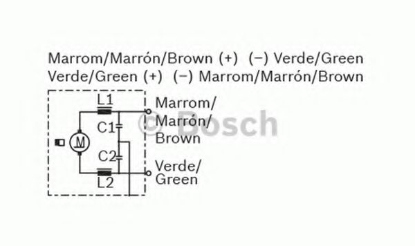 Двигатель стеклоочистителя BOSCH F 006 B20 098 - Фото 1