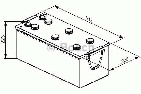 Стартерная аккумуляторная батарея BOSCH 0 092 T30 560 T3 - Фото 1