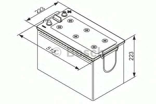 Стартерная аккумуляторная батарея BOSCH 0 092 TE0 770 T5 - Фото 1