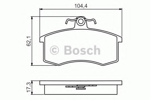 Тормозные колодки BOSCH 0 986 495 214 - Фото 1