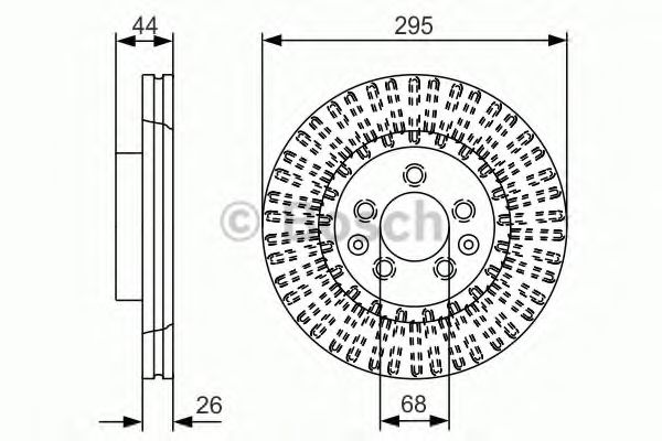 Тормозной диск BOSCH 0 986 479 D16